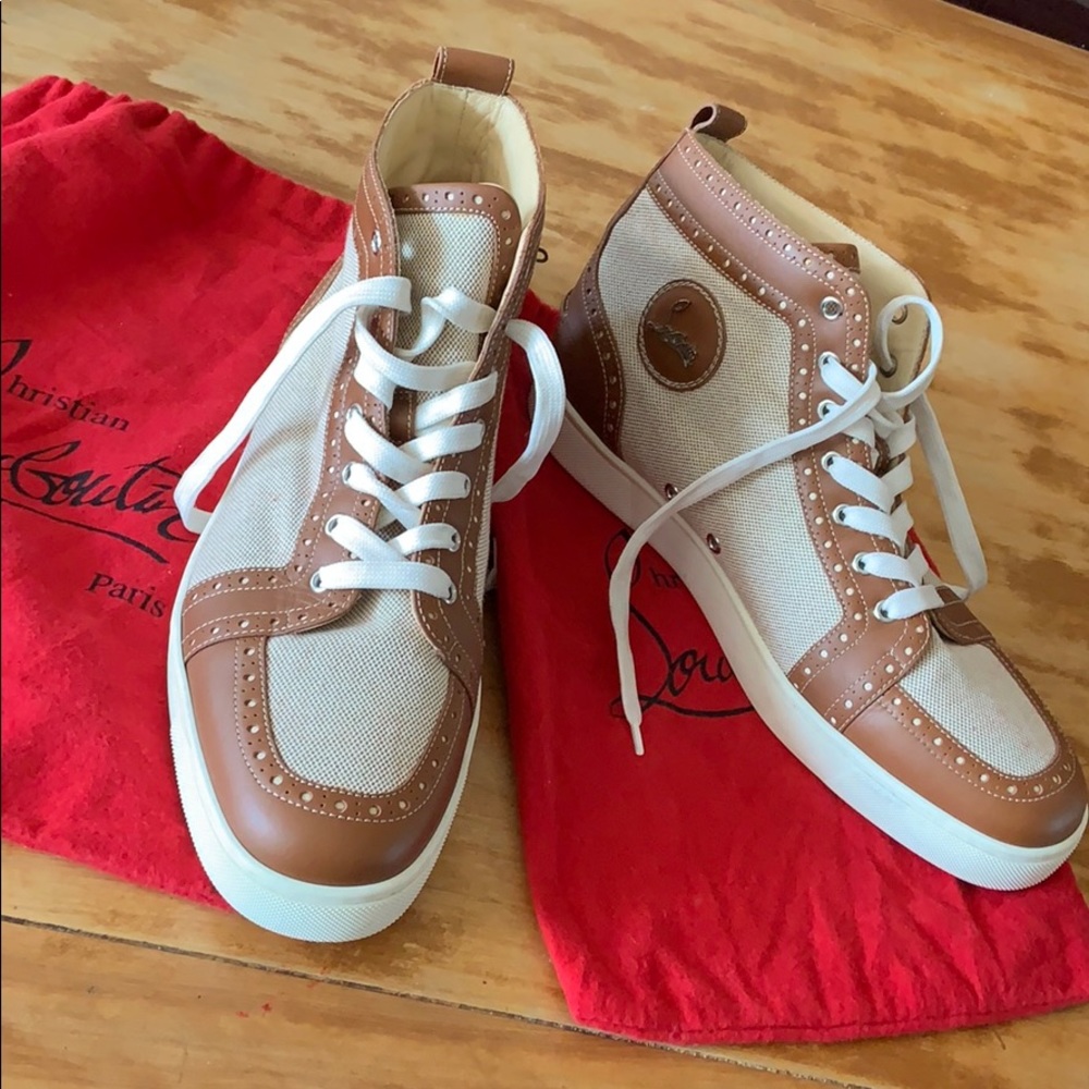 LOUBOUTIN BROWN MEN  RANTUS ORLANTO  43 1/2